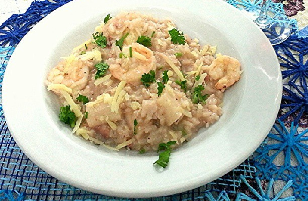 Risoto de frutos do mar