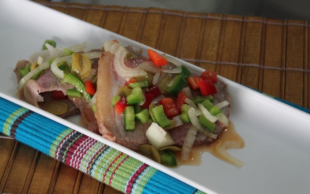 Lagarto escabeche (posta branca)