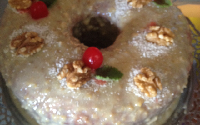 Bolo de nozes especial de Natal