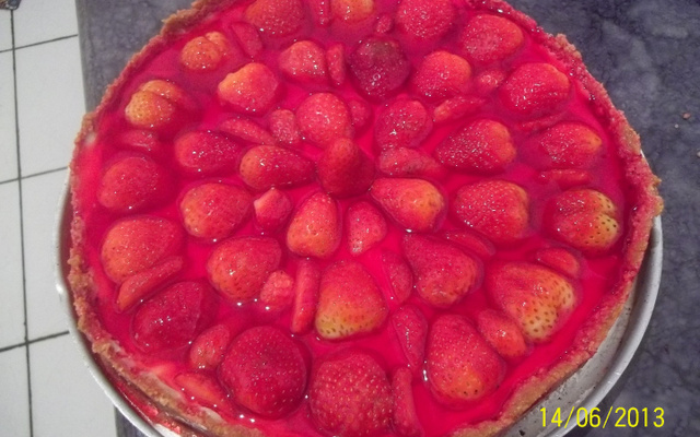 Torta fácil de morango