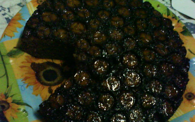 Bolo caramelizado de banana da Cida
