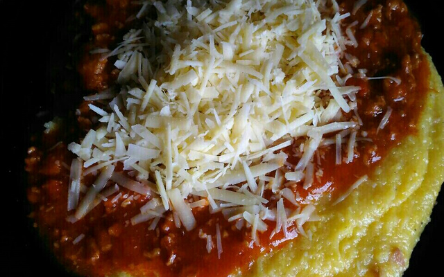 Polenta na panela de pressão