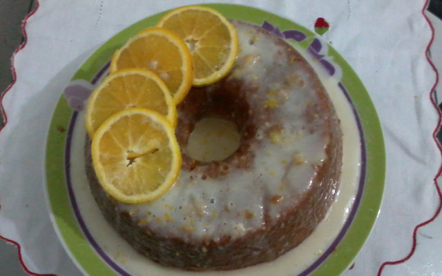 Cobertura de bolo de laranja