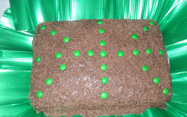 Bolo de chocolate recheado