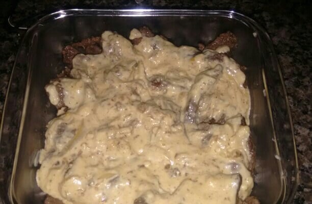 Bife ao molho de creme de leite