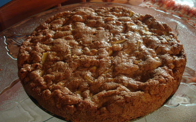 Bolo de maçã com canela