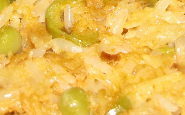 Arroz de forno com bacalhau fácil