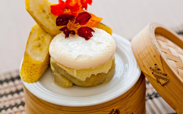 Doce de banana caturra com creme