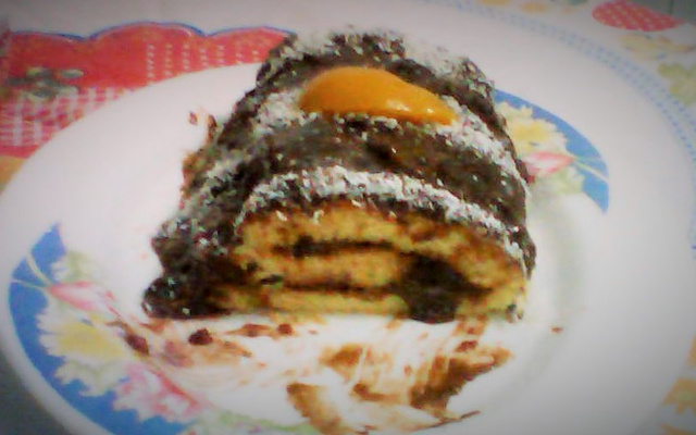 Rocambole de chocolate