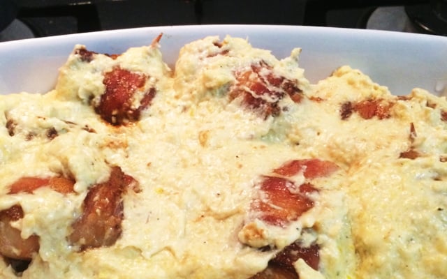 Medalhão de frango ao molho de milho