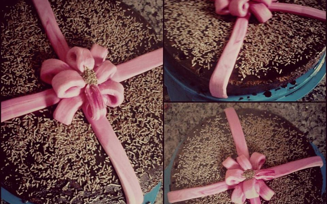 Bolo com pasta americana