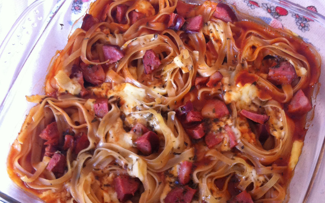 Ninhos recheado ao forno