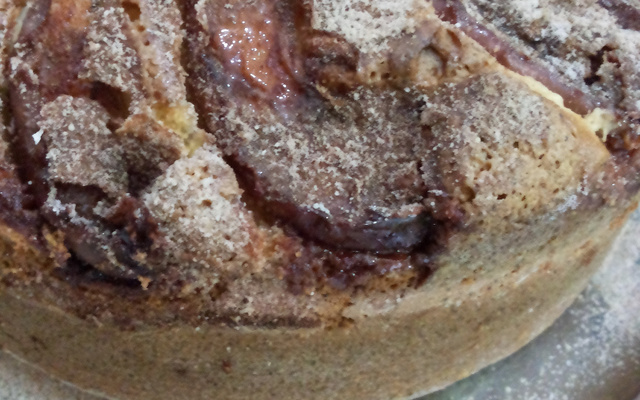 Bolo de iogurte com maçã e canela