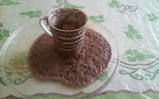 Bolo de caneca sem leite