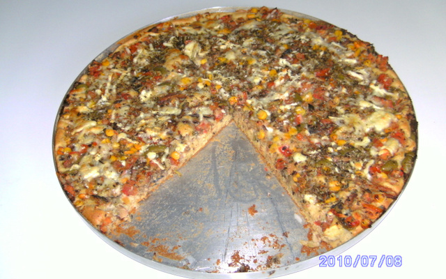 Torta -Pizza rápida de sardinha