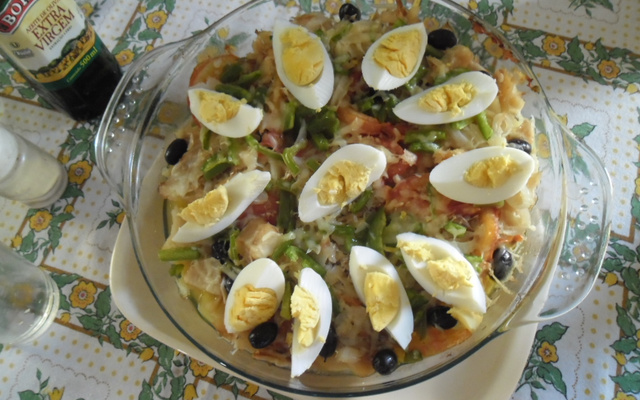 Salada de bacalhau rápida