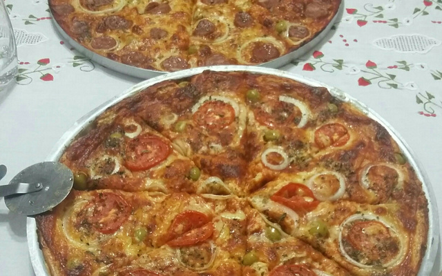 Pizza rápida de liquidificador