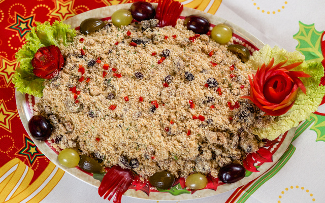 Farofa de Natal doce/salgada