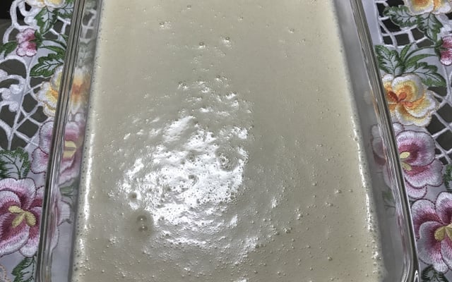 Mousse de leite em pó