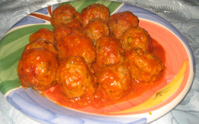 Almôndegas de peru ou frango