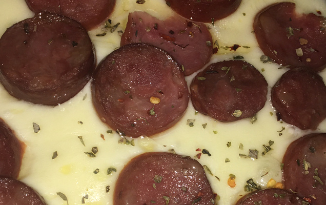 Pizza de pão integral