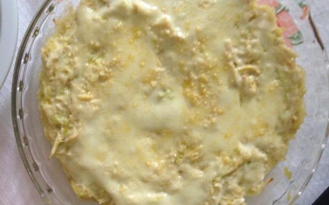 Frango ao creme de alho poró e requeijão