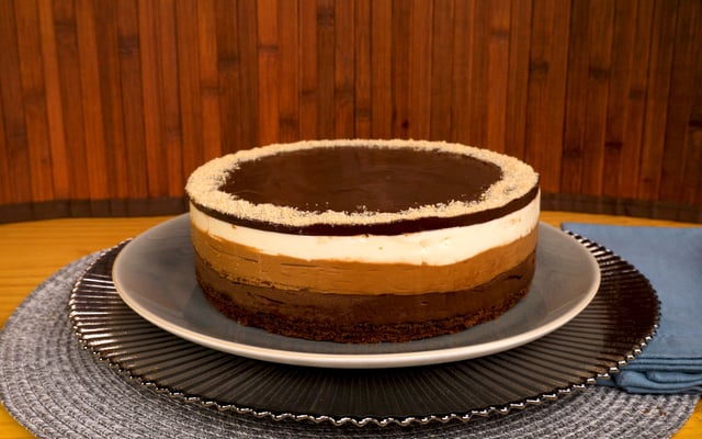 Torta 3 mousses de chocolate