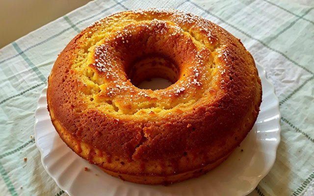Bolo de laranja fofinho