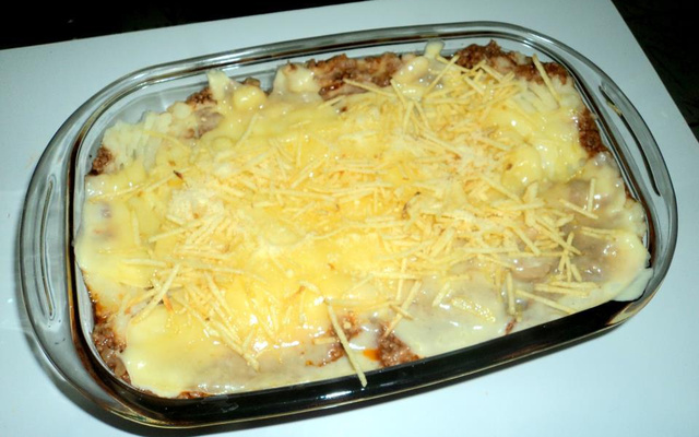 Escondidinho com queijo