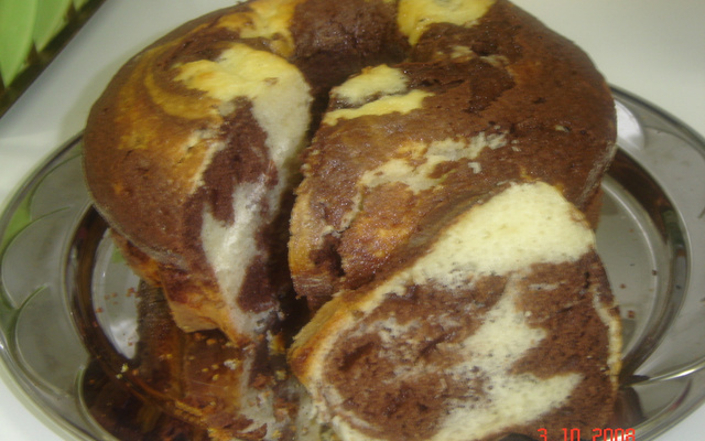 Bolo mármore com iogurte