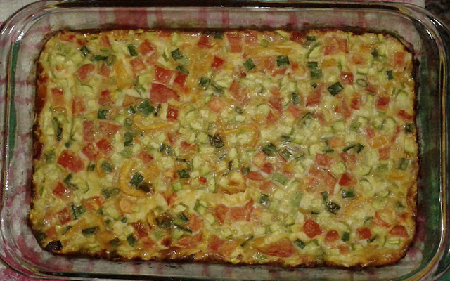 Omelete de forno colorido