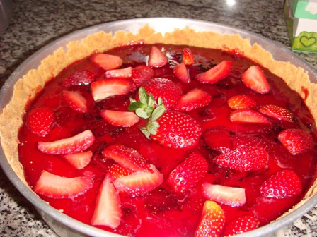 Deliciosa torta de morango