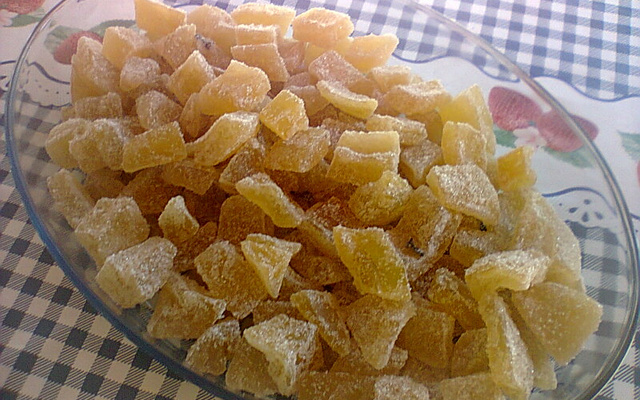 Doce de mamão cristalizado