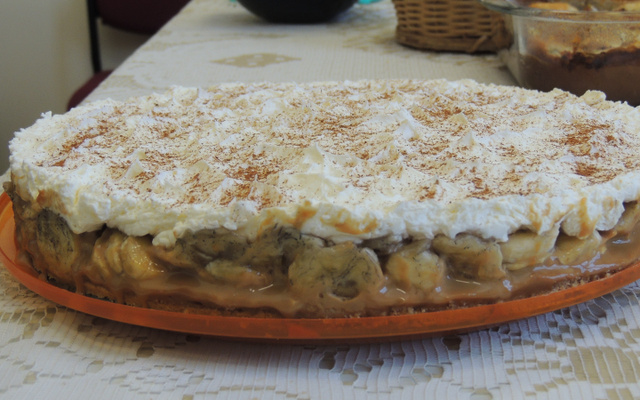 Torta de banana banoffee