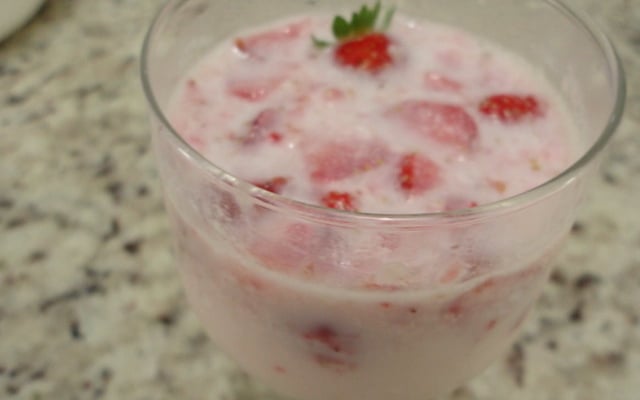 Batida de morango