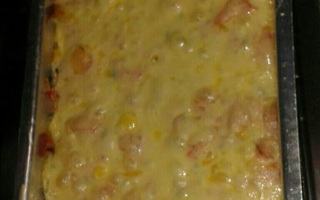 Omelete com pão de forma