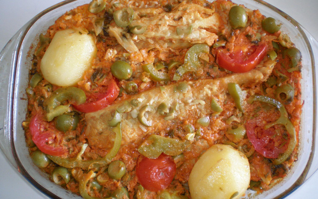 Arroz com bacalhau