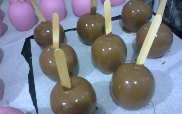 Maçã de chocolate
