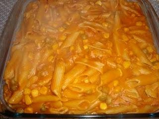 Macarrão de presunto e mussarela