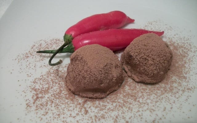 Trufa de chocolate com pimenta