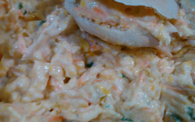 Patê de frango e milho