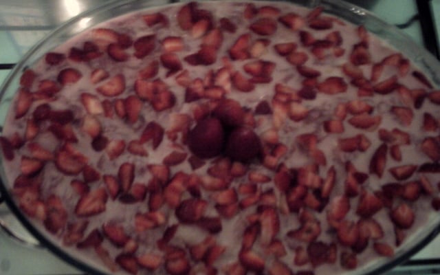 Torta de bolacha de morango