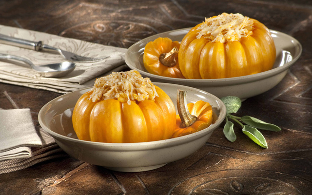Abóbora ao Creme de Frango com Óleo Ducoco