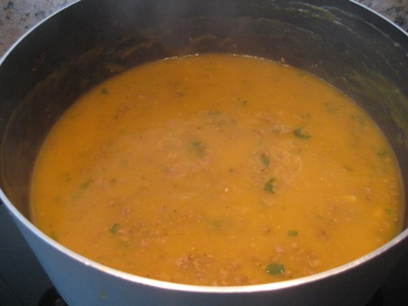 Sopa de mandioquinha cremosa