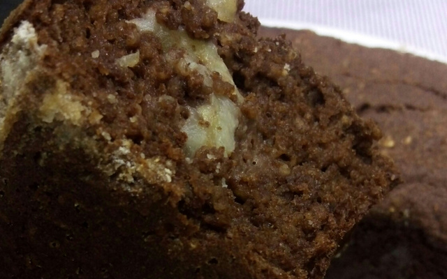 Bolo de cacau e aveia sem açúcar