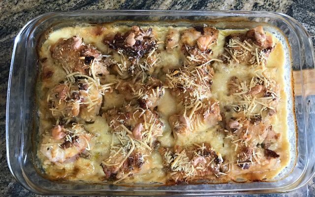 Bife de Frango Enrolado ao Forno