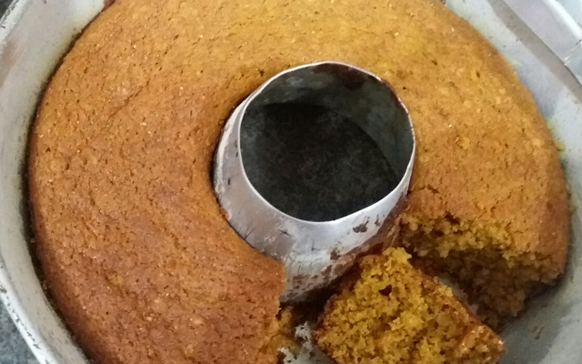 Bolo de cenoura integral