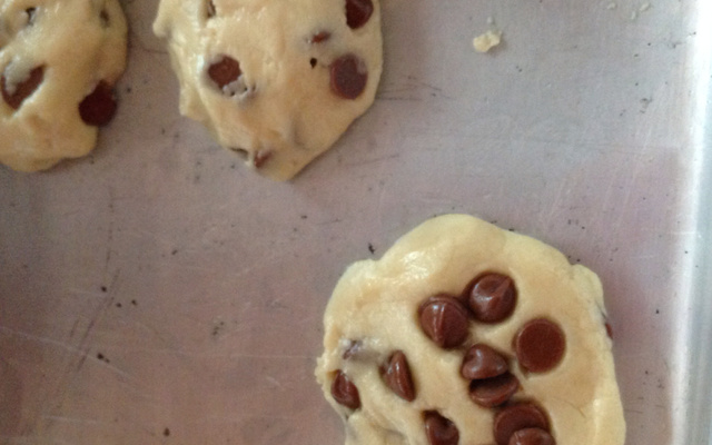 Cookies com pedaços de chocolate