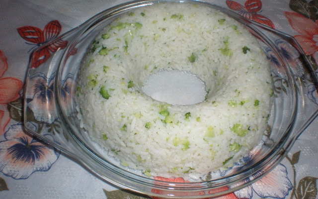 Arroz de brócolis Ninja