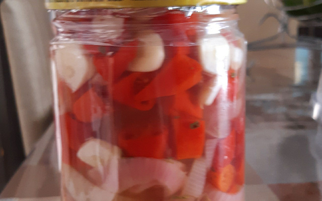 Conserva de pimenta dedo-de-moça